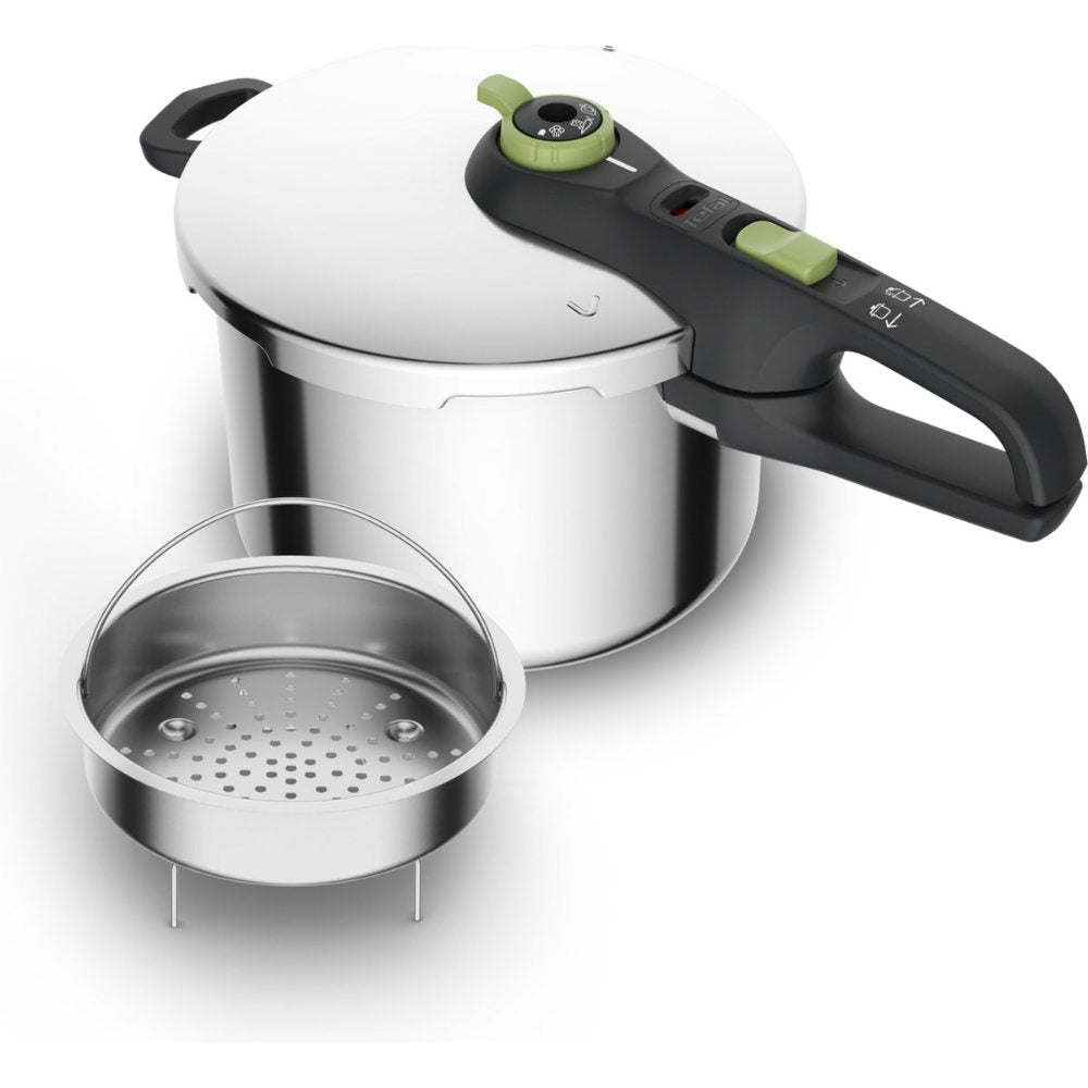 Tefal Secure 5 Trendy Snelkookpan met Stoommandje - 6 liter - Pressure Cooker - Inductie - RVS