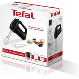 Tefal Quick Mix Handmixer - RVS Gardes en Kneedhaken - 300W - Zwart