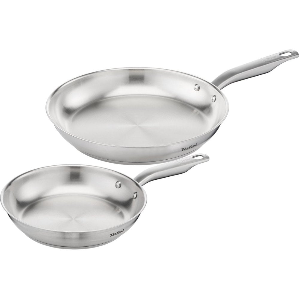 Tefal Virtuoso Gourmet Pannenset - Koekenpannen Ø24/28cm - Inductie - RVS