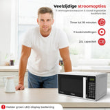 SOGO Vrijstaande Combi Magnetron - 20L - 11 Vermogensstanden - Timer - Wit