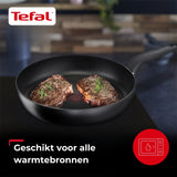 Tefal Hard Titanium Pro Pannenset - Koekenpannen Ø20/24/28cm + Wokpan Ø28cm - Zwart