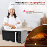 SOGO Vrijstaande Combi Magnetron - 20L - 11 Vermogensstanden - Timer - Wit