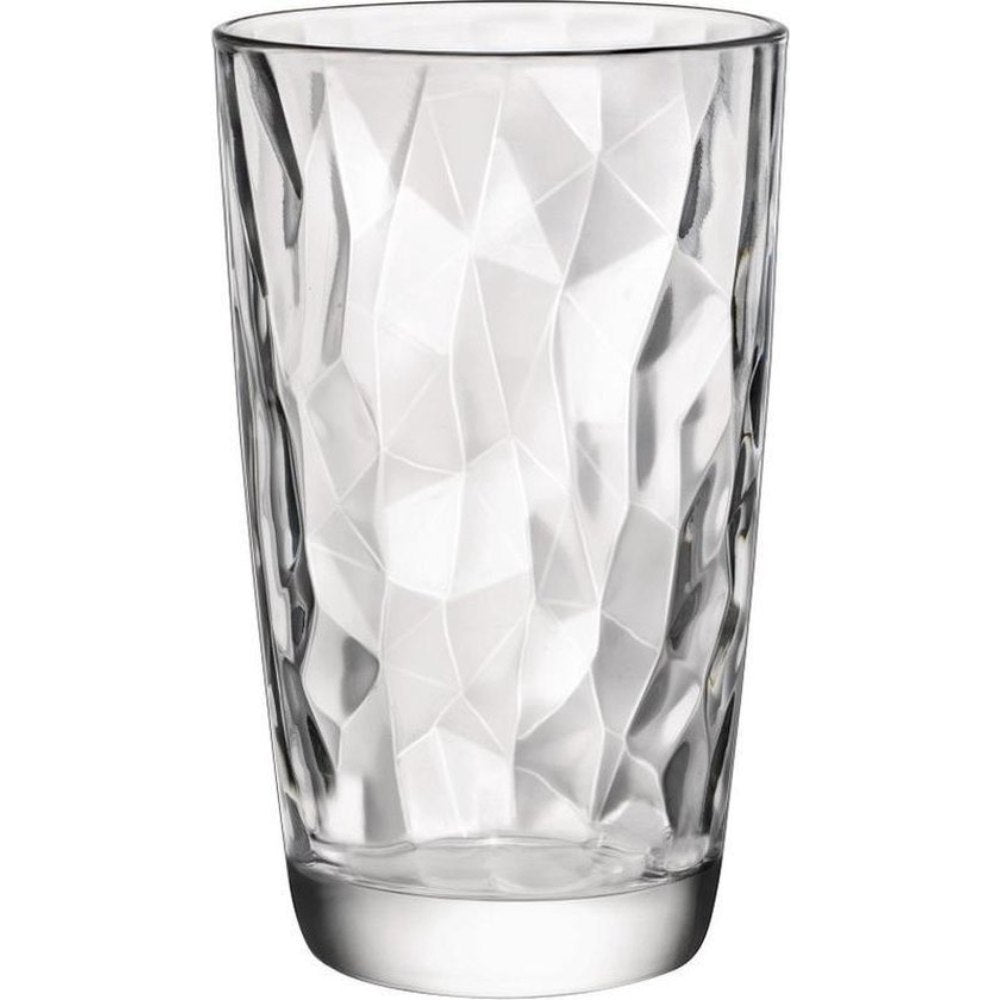 Bormioli Rocco Diamond Waterglazen - Hoekige Glasbewerking - 6 Stuks