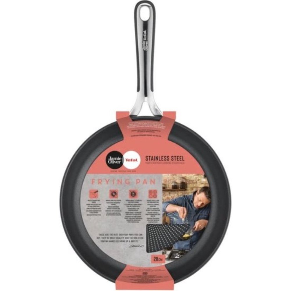 Tefal Jamie Oliver Pannenset - Koekenpannen - Ø24/28cm - Inductie - RVS