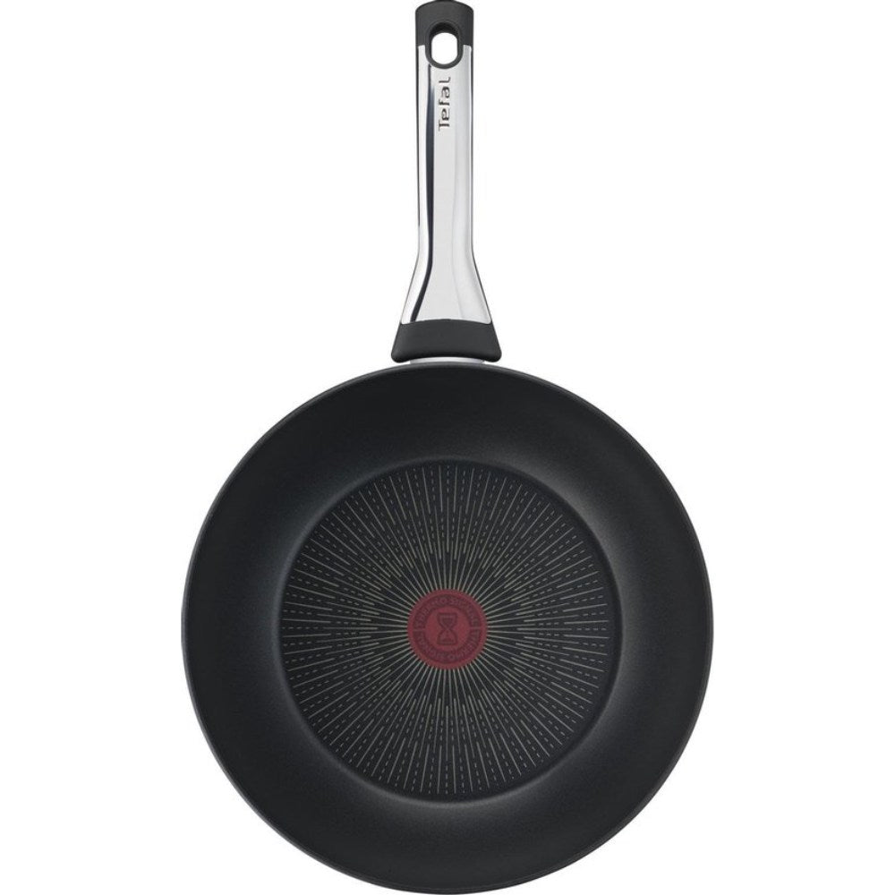 Tefal Excellence Pannenset - Koekenpannen Ø20/24/28cm + Wokpan Ø28cm - Inductie - Aluminium - Zwart