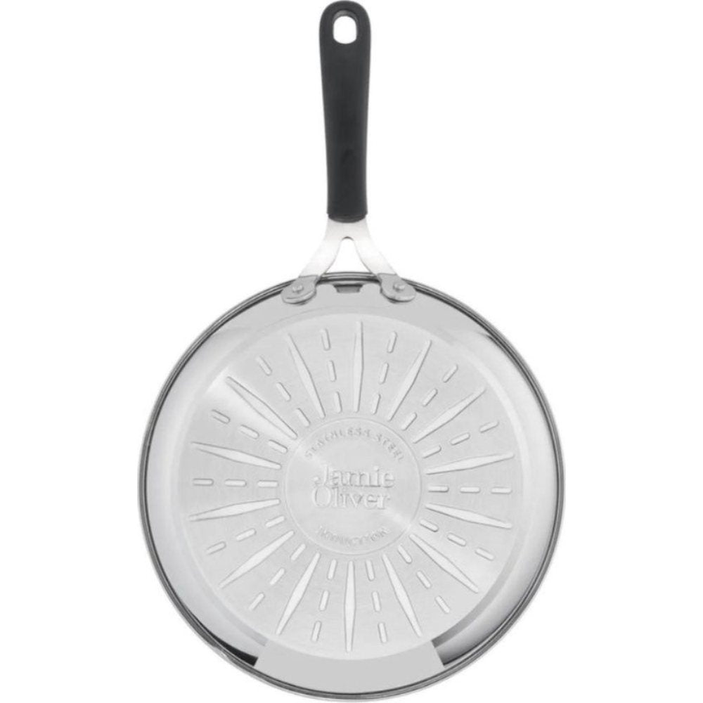 Tefal Jamie Oliver Pannenset - Koekenpannen Ø20/24/28cm + Wokpan Ø28cm + Hapjespan Ø25cm - RVS - Inductie