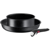 Tefal Ingenio Black Stone Pannenset 3-delig - Ø20/28cm + Handvat - Inductie