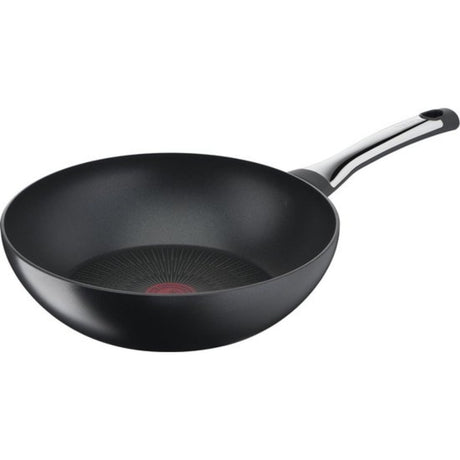 Tefal Excellence Pannenset - Koekenpannen Ø20/24/28cm + Wokpan Ø28cm - Inductie - Aluminium - Zwart