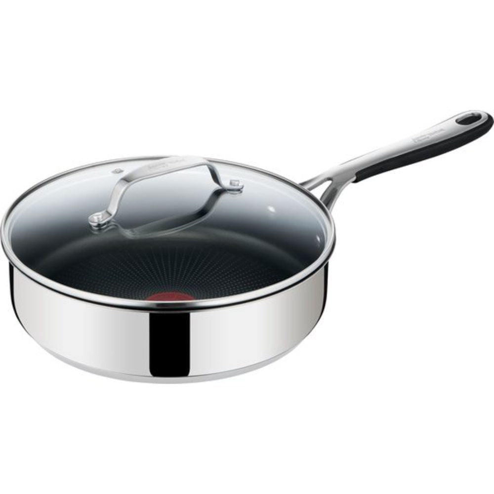 Tefal Jamie Oliver Pannenset - Koekenpannen Ø20/24/28cm + Wokpan Ø28cm + Hapjespan Ø25cm - RVS - Inductie