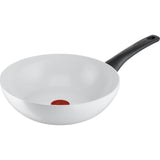 Tefal Ceramic Control Pannenset - Koekenpannen Ø24/28cm + Wokpan Ø28cm - Inductie - Aluminium - Wit