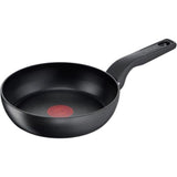 Tefal Hard Titanium Pro Pannenset - Koekenpannen Ø20/24/28cm + Wokpan Ø28cm + Hapjespan Ø28cm