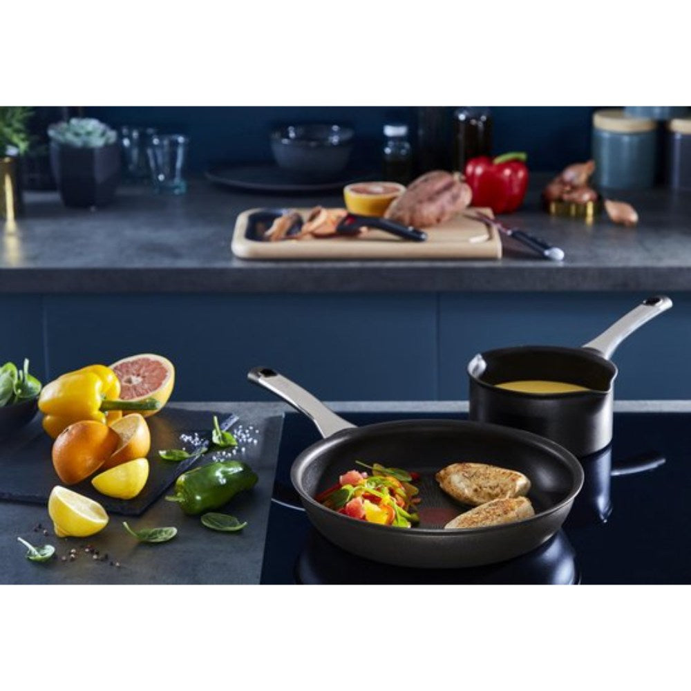 Tefal Excellence Pannenset - Set van 3 Koekenpannen - Ø20/24/28cm - Inductie - Zwart