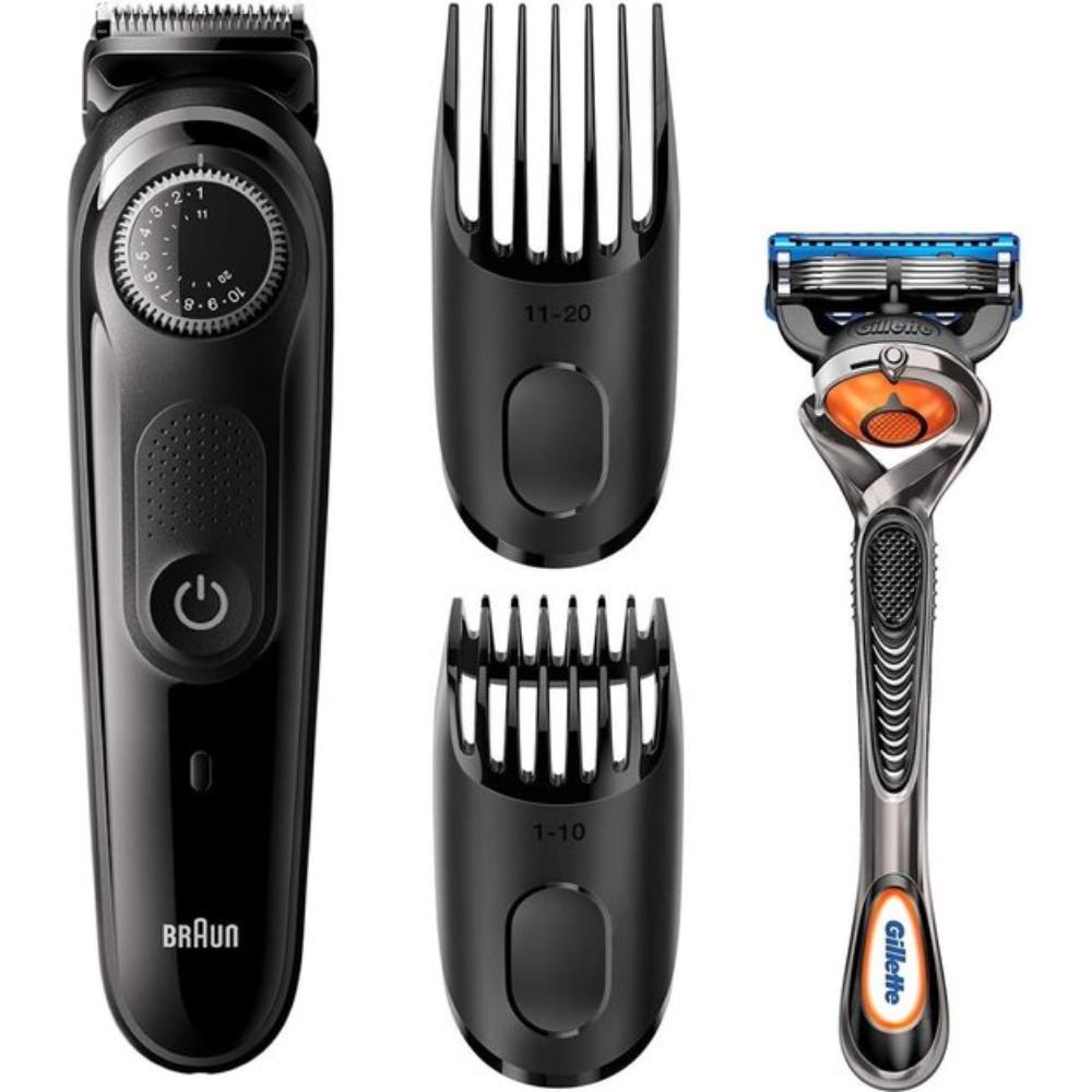 Braun BT3242 - Baardtrimmer - 2 Opzetstukken - 1 Reinigingsborsteltje - 1 Gilette Scheermes - 39 Precisie Standen - Zwart