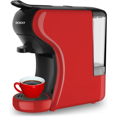 SOGO Koffiecupmachine - Koffiemachine met 3-in-1 Compatibel Ontwerp - 19 bar - 1450W