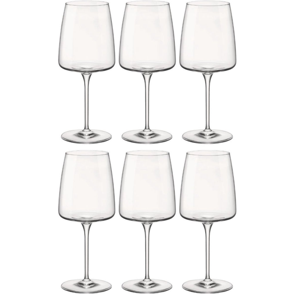 Bormioli Rocco Witte Wijnglazen Nexo - Set van 6 Wijnglazen - Kristalhelder Glaswerk - Vaatwasserbestendig