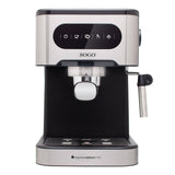 SOGO Pistonmachine met Stoompijpje - Espressomachine - 1.5L - 20 bar - RVS - 1350W