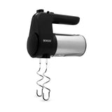 SOGO Handmixer met RVS Deeghaken en Gardes - 6 Snelheden en Turbofunctie - 400W - Zwart