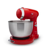 SOGO Keukenmachine - Keukenmixer met RVS Mengkom (3.2L) - Retro Design - Rood