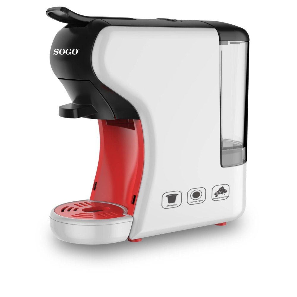 SOGO Koffiecupmachine - Koffiemachine met 3-in-1 Compatibel Ontwerp - 19 bar - 1450W