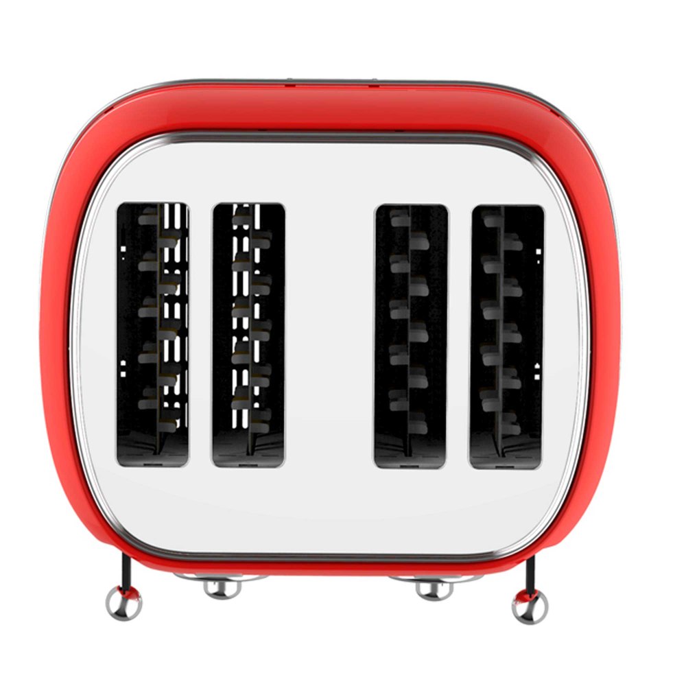 SOGO Retro Broodrooster - Ontdooifunctie - 6 Warmteniveaus - 4 Sneden - 1550W