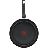 Tefal Hard Titanium Pro Pannenset - Koekenpannen - Ø24/28cm - Inductie - Zwart