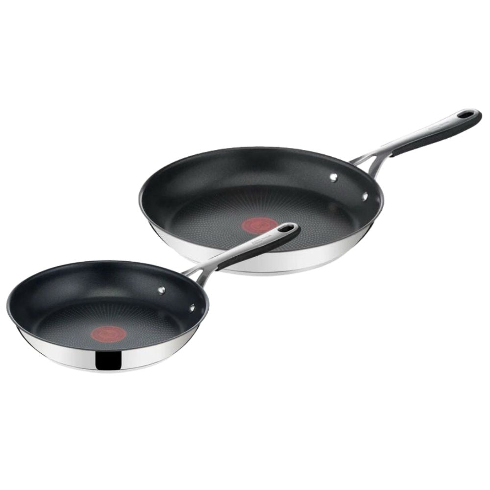 Tefal Jamie Oliver Pannenset - Koekenpannen - Ø24/28cm - Inductie - RVS