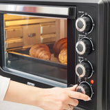 MPM Vrijstaande Elektrische Oven met Accessoires - 45 Liter - 2000W - Zwart