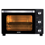 MPM Vrijstaande Elektrische Oven 22 Liter - Hete Lucht - Timer - 230°C - 1300W - Zwart