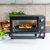 MPM Vrijstaande Elektrische Oven 28 Liter - Hete Lucht - Timer - 230°C - 1500W - Zwart