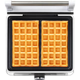 MPM Wafelijzer - Wafelmaker voor 2 wafels - Anti aanbaklaag - Temperatuurregeling - 1600W Dealvolution