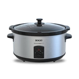 SOGO Slowcooker Geschikt voor 8 Personen - 5.5 Liter - 3 Kookfuncties - 260W - RVS