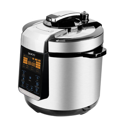 SOGO Multicooker - 17 Kookfuncties - 6 Liter - Rijstkoker - Stoomkoker - Zilver