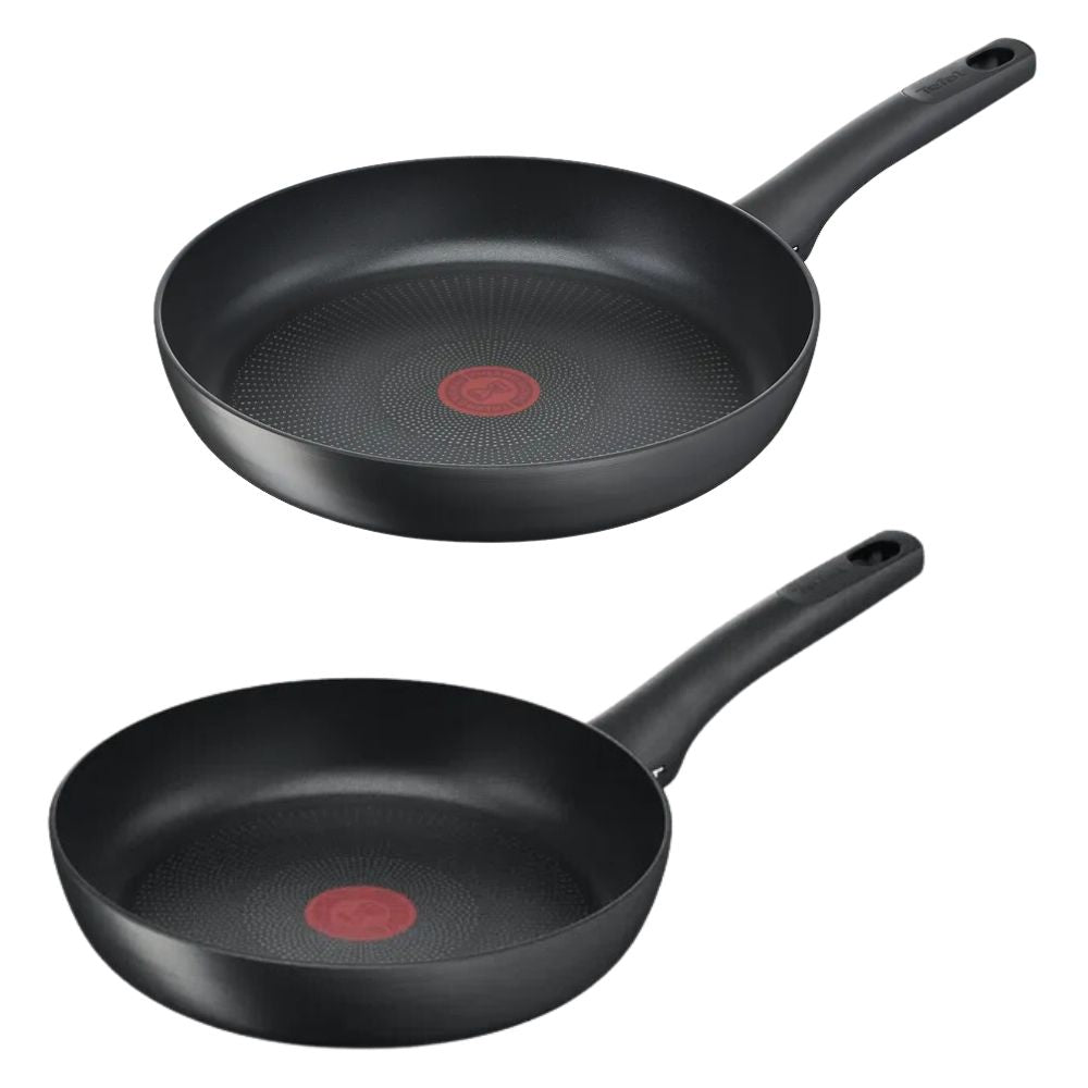 Tefal Ultimate Pannenset - Koekenpannen Ø24/28cm - Inductie - Aluminium - Zwart