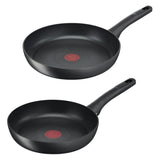 Tefal Ultimate Pannenset - Koekenpannen Ø24/28cm - Inductie - Aluminium - Zwart