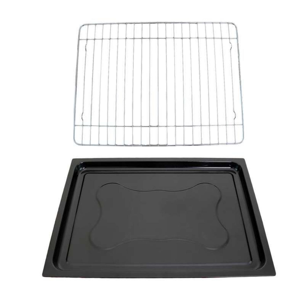 DCG Vrijstaande Oven XXL - 80 liter - 2800 Watt - Hetelucht - Met Bakplaat en Grillplaat - tot 230°C - Timer - Zwart