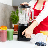 MPM Blender met Glazen Kan 1,5 Liter en RVS Messen - Puls-functie - 750W - Zwart