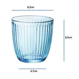 Bormioli Rocco Line Waterglazen - Blauw - 290ml - 6 Stuks.