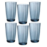 Bormioli Rocco Pulsar Longdrinkglazen - Blauw - 470ml - 6 Stuks.