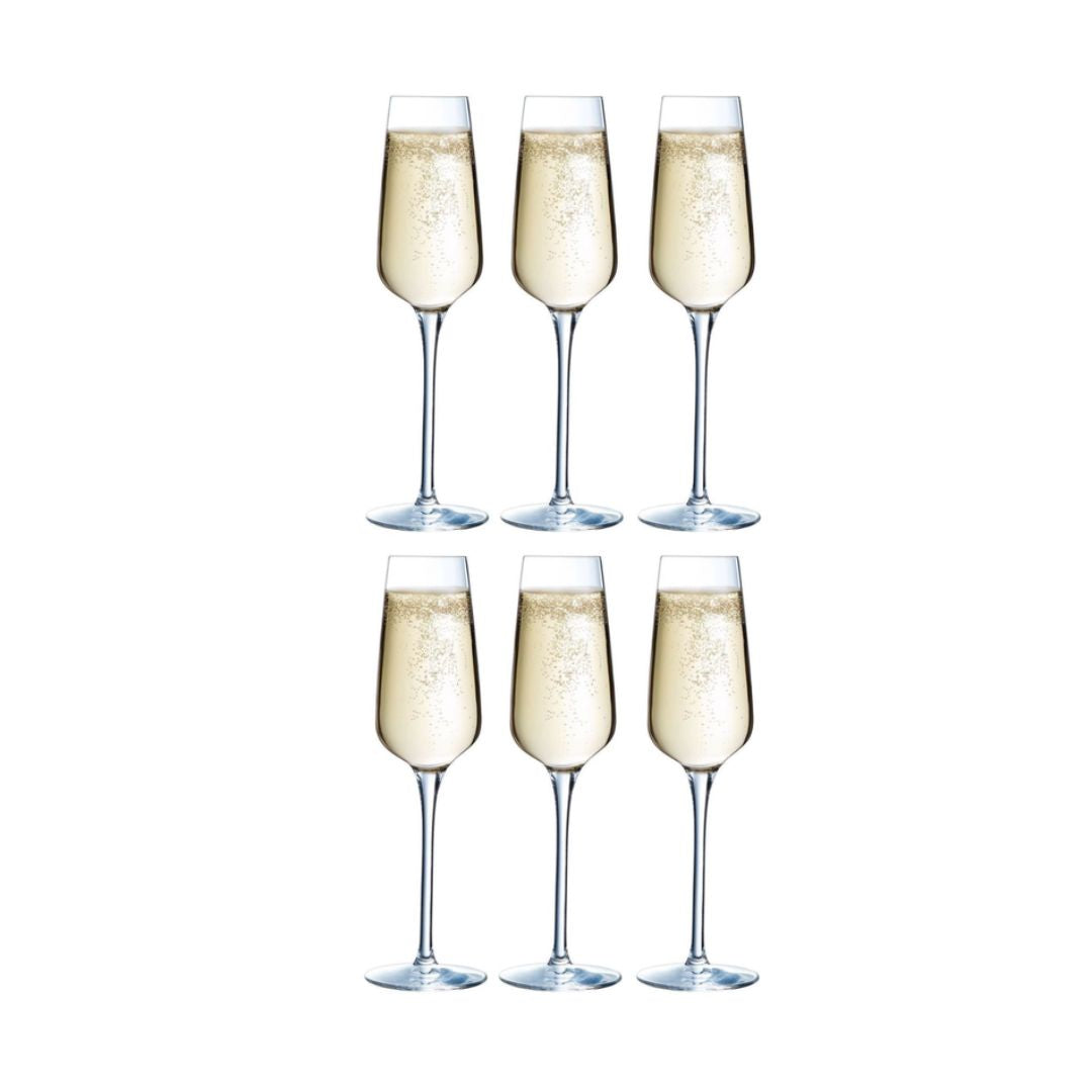 Chef & Sommelier Sublym Champagneglazen - 210ml - 6 Stuks.