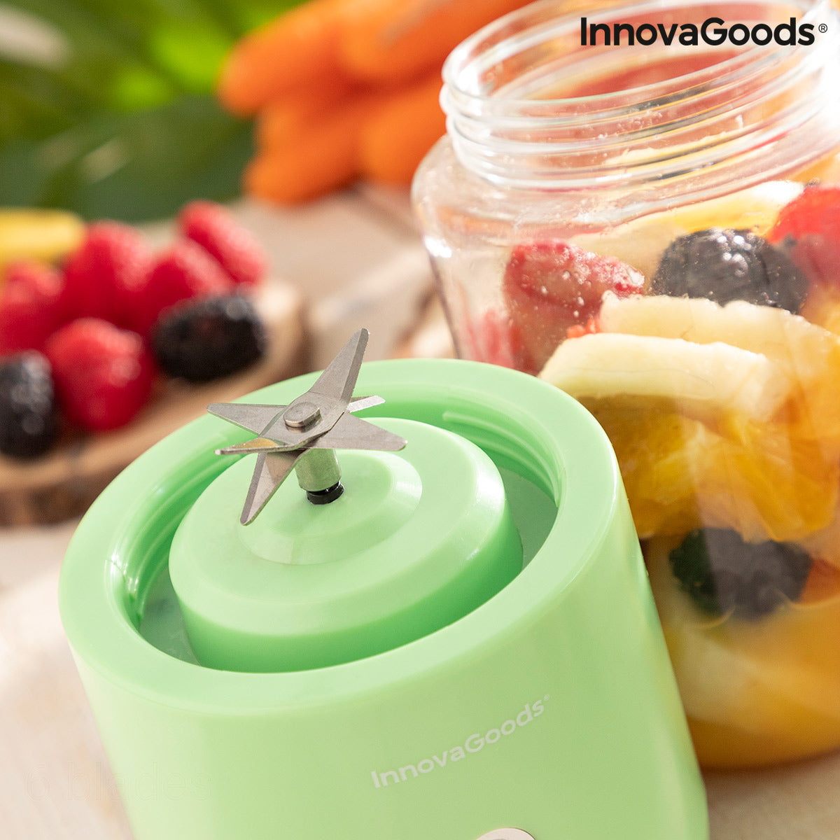 InnovaGoods Blender Draagbaar & Oplaadbaar - 250ml.