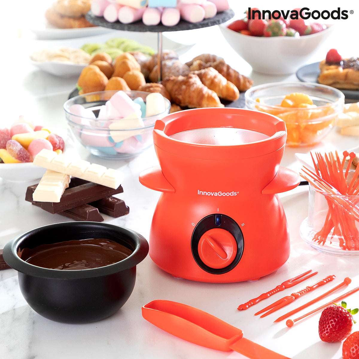 InnovaGoods Chocolade Fondue Set - 25W.