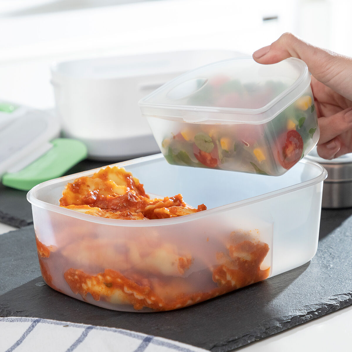 InnovaGoods Elektrische Lunchbox - 2 Compartimenten.