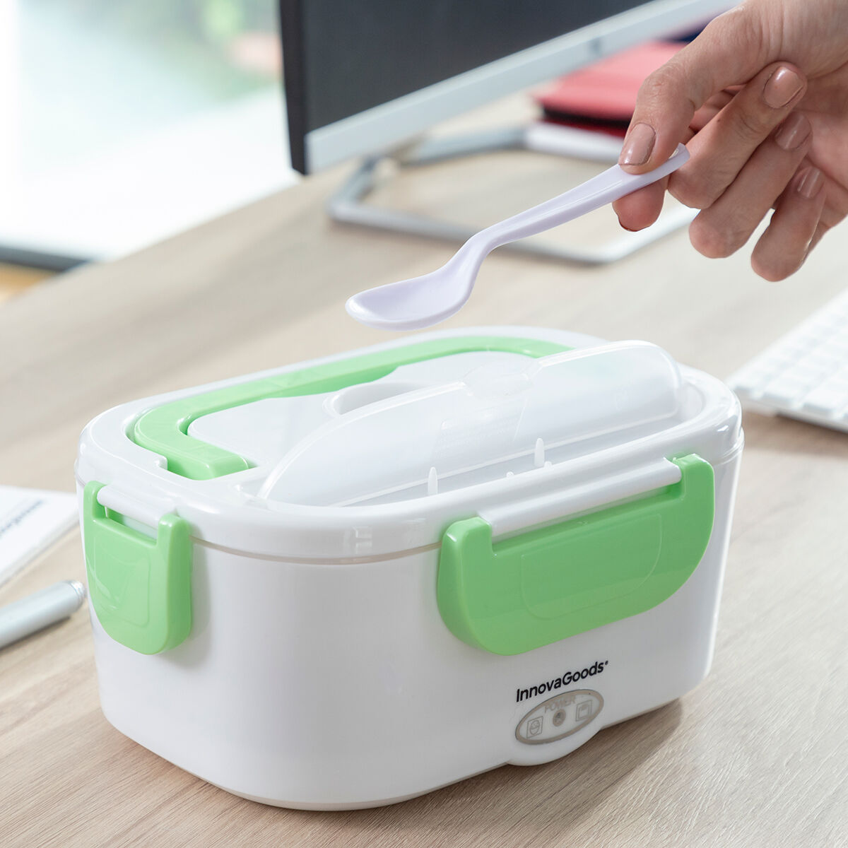 InnovaGoods Elektrische Lunchbox - 2 Compartimenten.