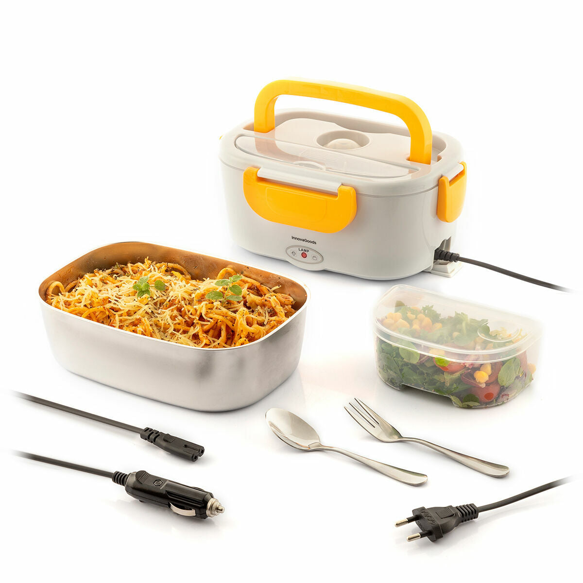 InnovaGoods Elektrische Lunchtrommel - 1 liter - Max. 90ºC - 12V - 60W Dealvolution