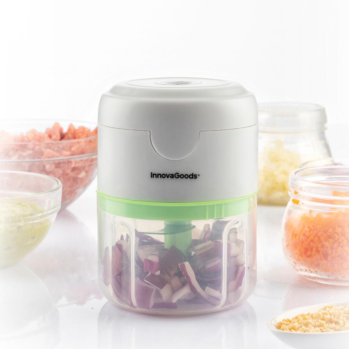 InnovaGoods Hakmolen - Oplaadbaar - Draagbaar - 250ml.