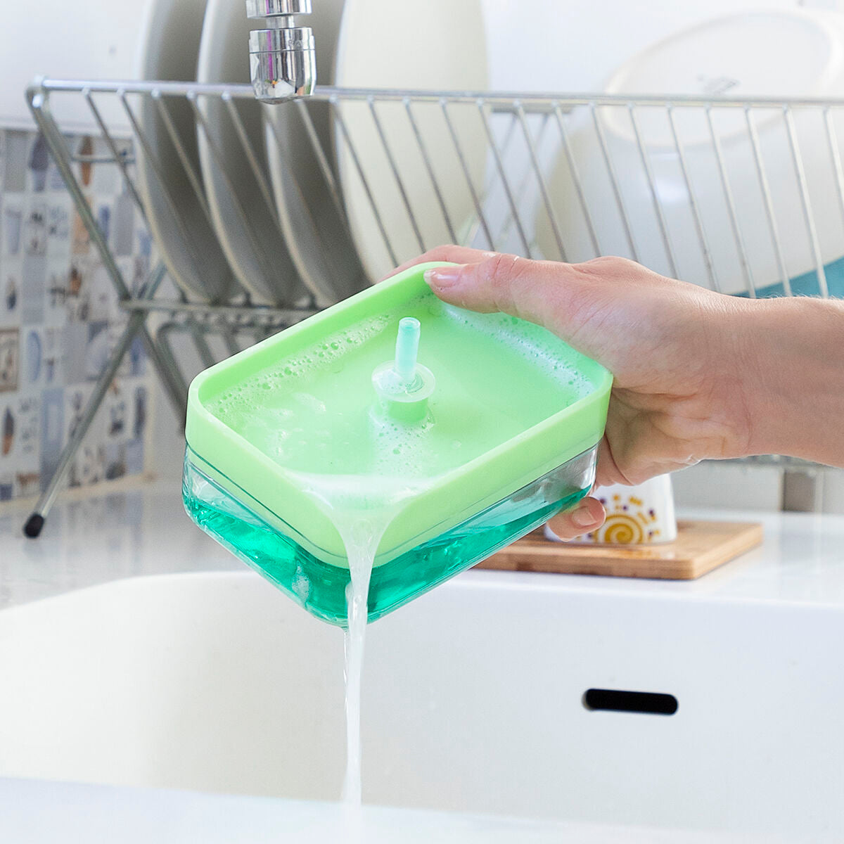 InnovaGoods Zeepdispenser met Zeepreservoir - 330ml Dealvolution